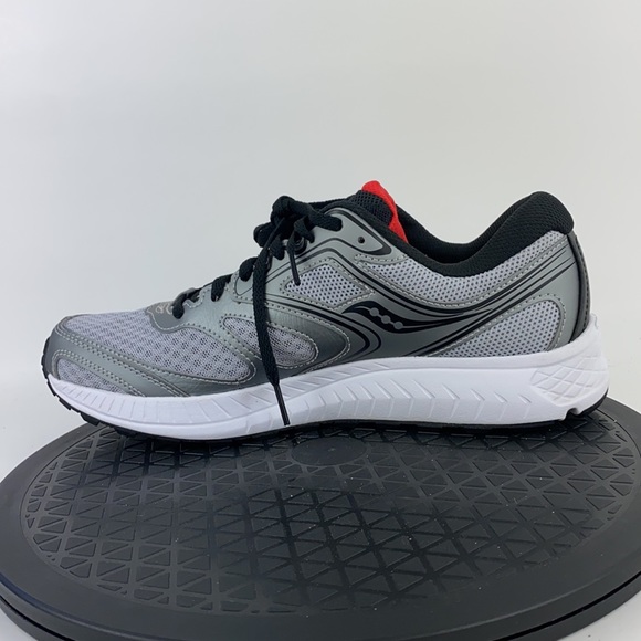 Saucony Cohesion 12 Silver/Black Running Shoes S20471-3 Men's Size 8.5 - Picture 10 of 13